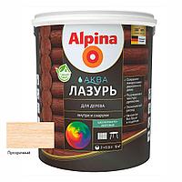 Лак акриловый водно-дисперсионный Alpina Аква Лазурь для дерева 0,9 л/0,90 кг