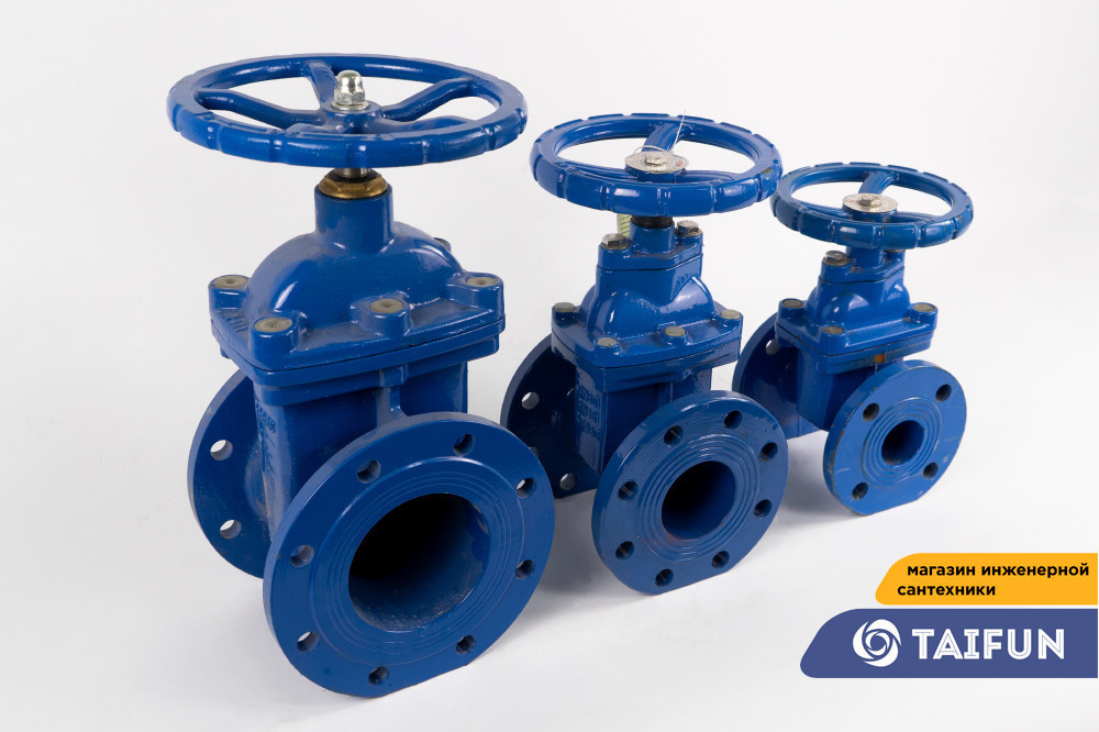 Задвижка чугунная ф 76 Ру10 обрезиненная, фото 1