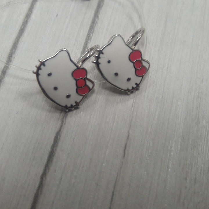 Серьги Hello Kitty