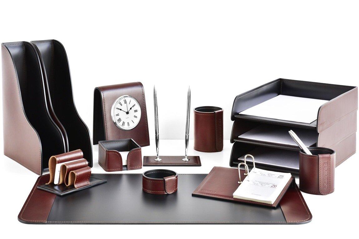 Premium набор FG Bologna Brown/Cuoietto из 14 предметов. Ручное изготовление руками мастеров BUVARDO.