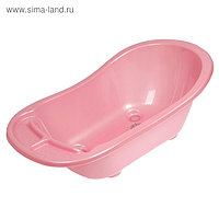 Детская ванночка со сливом, с аппликацией, цвет розовый, фиолетовый