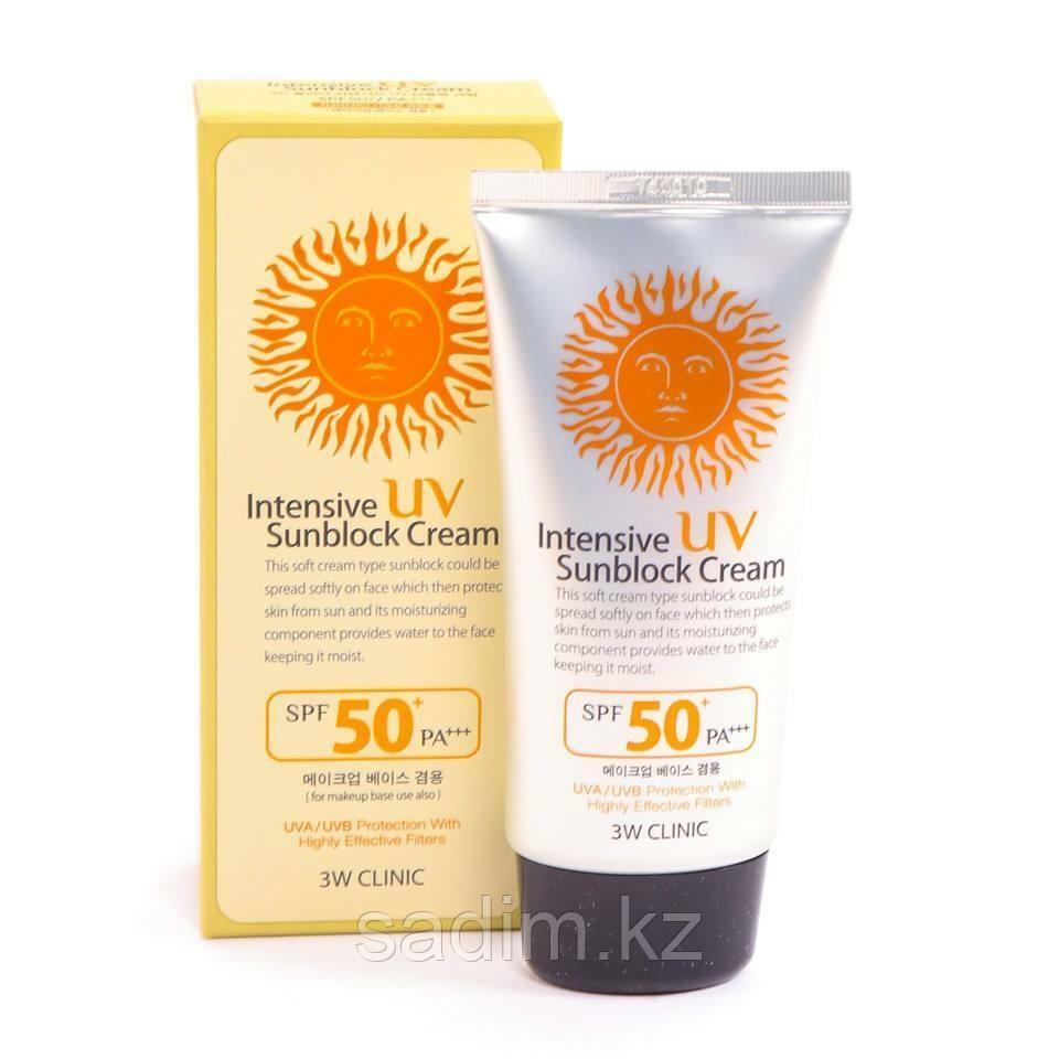  Интенсивный солнцезащитный крем для лица - Intensive UV Sunblock Cream SPF50 PA+++ [3W CLINIC]