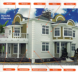 Фасадный декор из пенополистерола