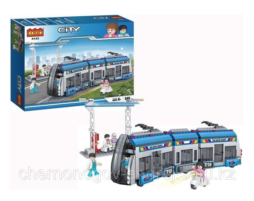 Конструктор COGO CITY 4143 Городской трамвай 545 деталей