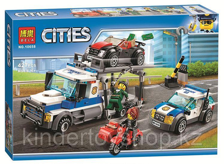 Конструктор bela 10658 Ограбление грузовика аналог LEGO City  60143
