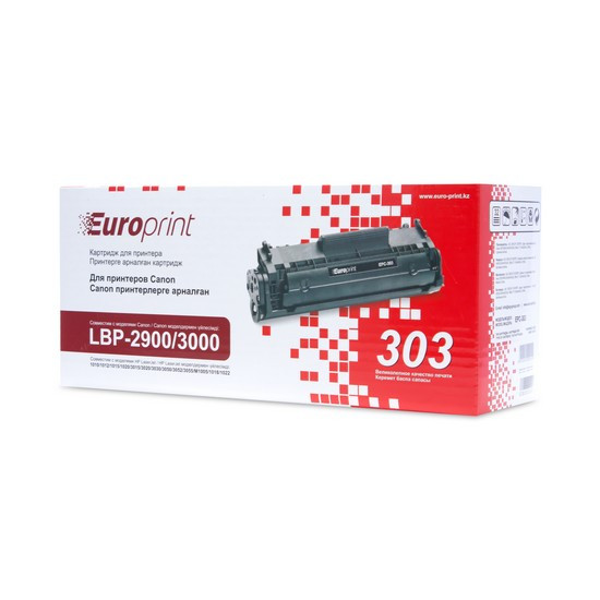 Картридж, Europrint, EPC-303, Для принтеров Canon LBP-2900/3000, 2000 страниц.