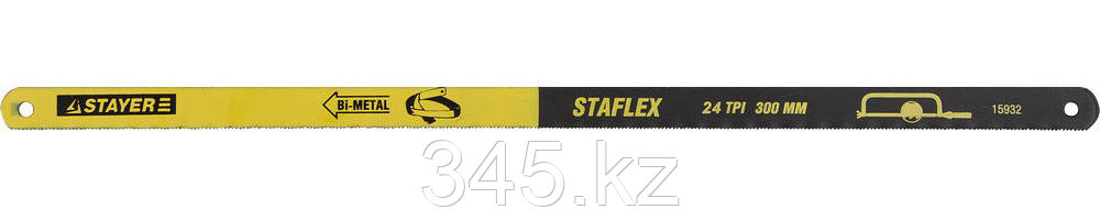 Полотно STAYER "PROFI" "STAYER-FLEX" по металлу, биметаллическое, 24TPI, 300 мм, 10 шт - фото 1 - id-p45280891