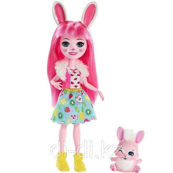 Mattel Enchantimals Кукла с питомцем Кролик Бри