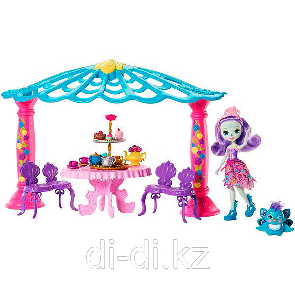Mattel Enchantimals Набор "Чаепитие Пэттер Павлины и Флэпа"
