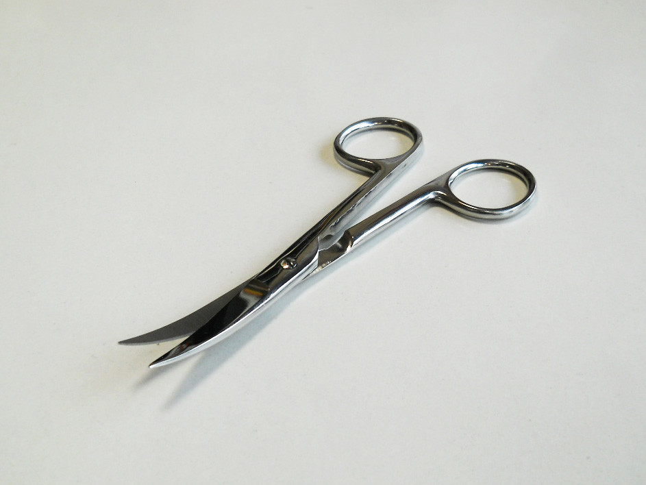 Ножницы с двумя острыми концами, изогнутые, 140мм - фото 1 - id-p61367029