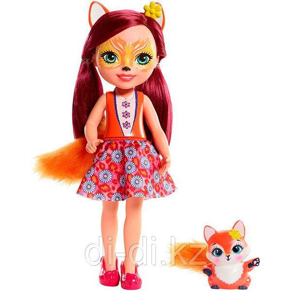 Mattel Enchantimals Большая кукла с любимой зверюшкой