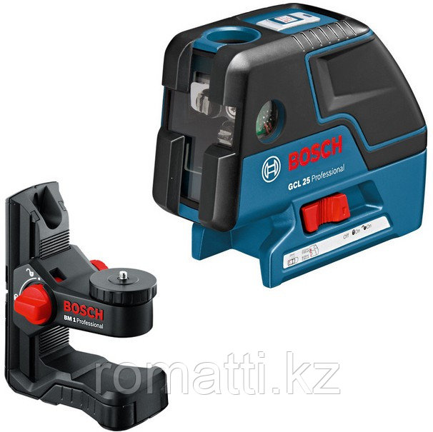 Комби-лазер (линейный + точечный) Bosch GCL 25 + BM1