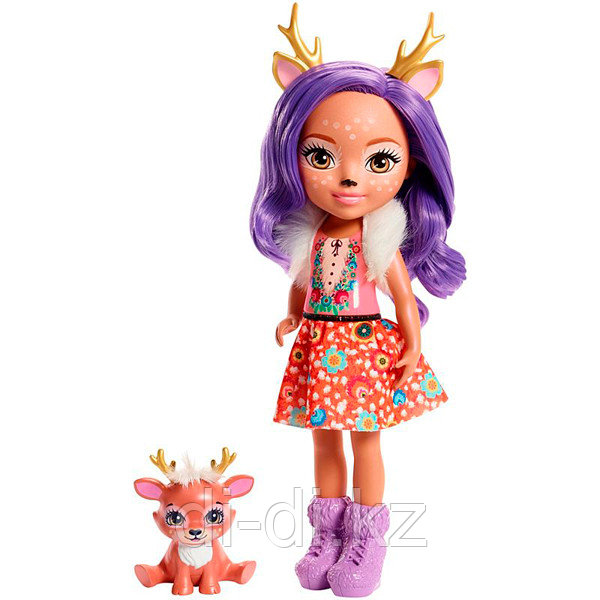 Mattel Enchantimals Большая кукла с любимой зверюшкой