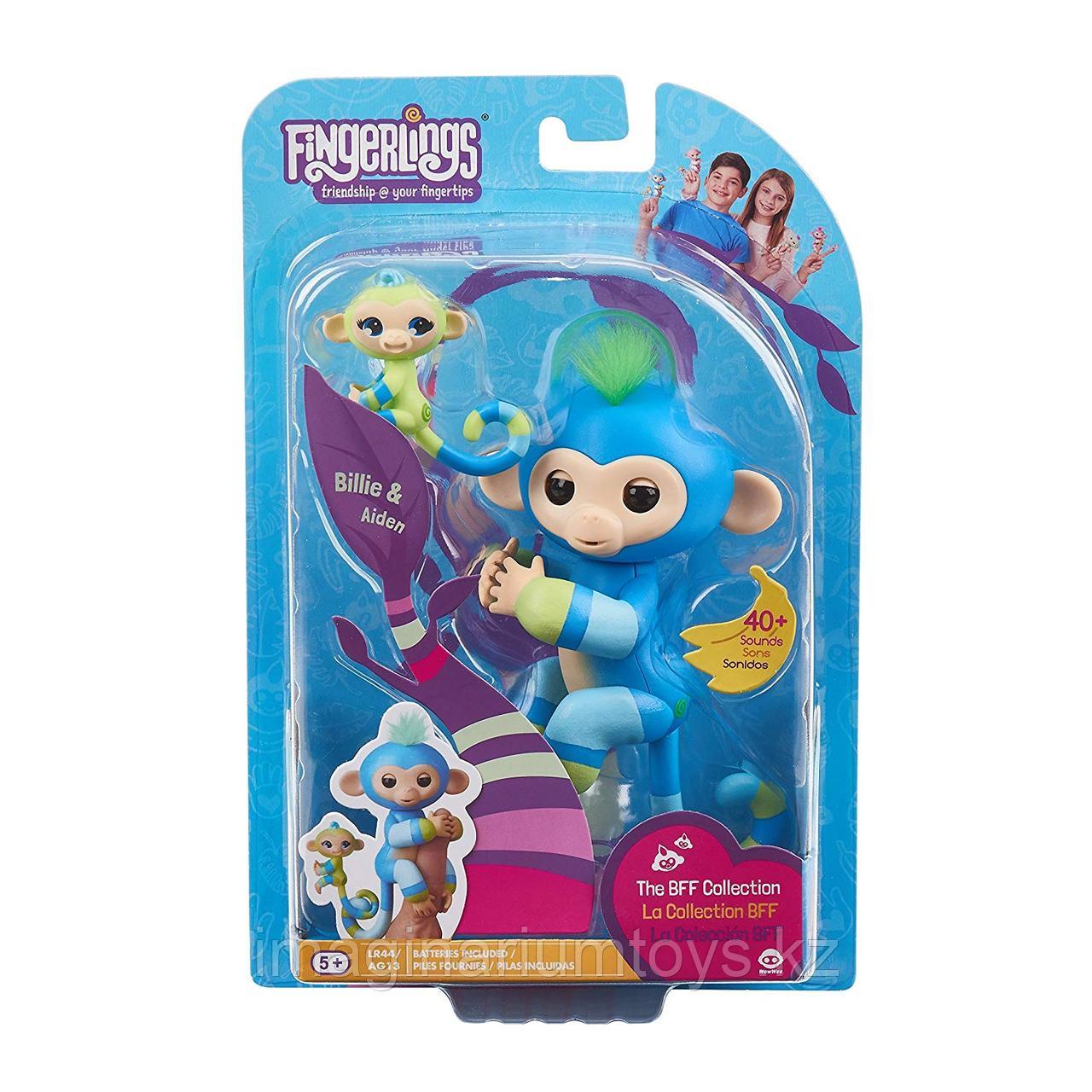 Обезьянки Fingerlings интерактивные двойные Билли и Эйден - фото 7 - id-p61379850