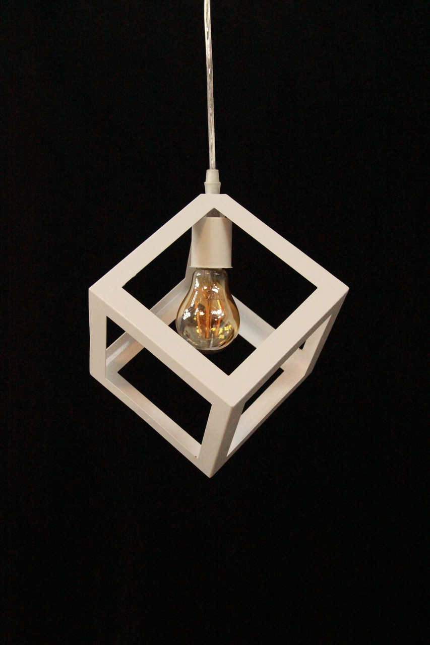 Одноламповый светильник в стиле LOFT "Куб"