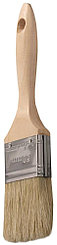 Кисти плоские STAYER "UNIVERSAL-LUX", светлая натуральная щетина, деревянная ручка