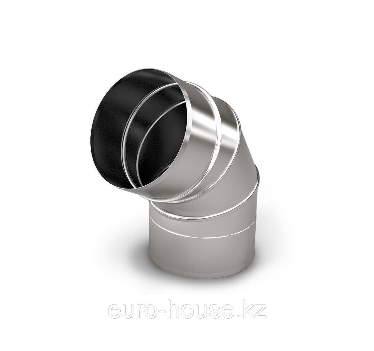 Отвод (колено) 135°/45° нержавеющий 250 мм 0,5 мм, фото 1