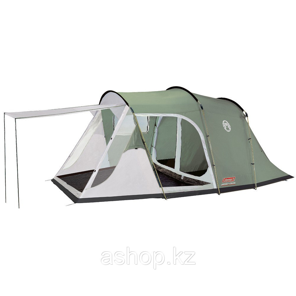 Палатка кемпинговая Coleman Lakeside 4 Deluxe, Кол-во человек: 4, Входов/комнат: 3/2, Тамбуров: 1, Внутренняя