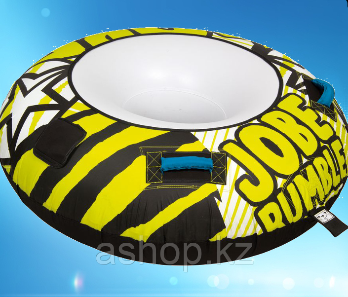 Буксируемый водный аттракцион плюшка Jobe Rumble 1P, Кол-во мест: 1, 2 шт, покрыты неопреном, Безопасность на