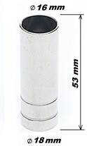 Сопло MP-15AK d=16mm, L=53mm, цилиндрическое