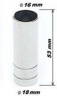 Сопло MP-15AK d=16mm, L=53mm, цилиндрическое