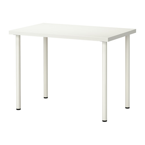Стол ЛИННМОН/ АДИЛЬС 60х100 белый ИКЕА, IKEA - фото 1 - id-p37064908