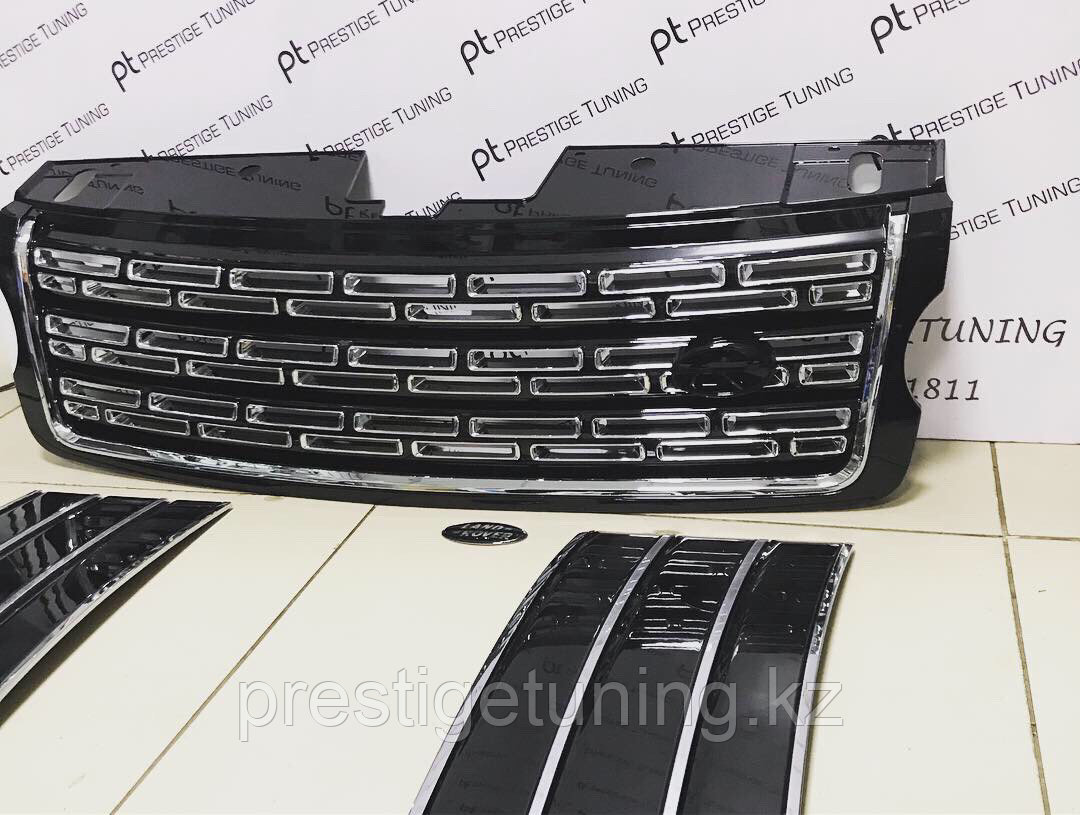 Решетка радиатора на Range Rover Voque Autobiography 2013- Black design - фото 2 - id-p61402223