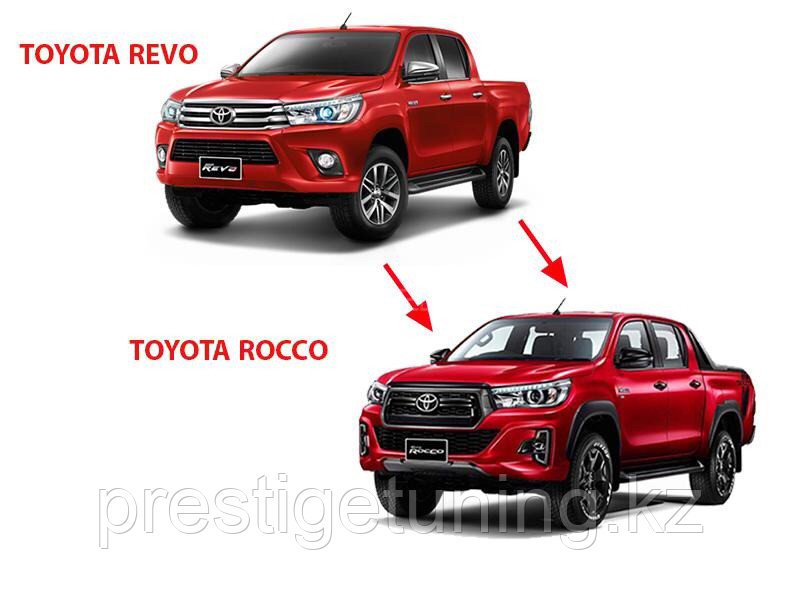 Рестайлинг комплект на Toyota Hilux/Revo 2016-19 дизайн ROCCO - фото 2 - id-p52224733