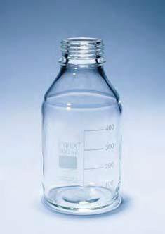 Бутыль для химреактивов под завинчивающуюся крышку d-25 мм (без крышки), со шкалой (25 мл) (Pyrex)