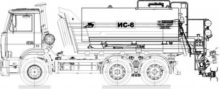 Автогудронатор ИС-6М