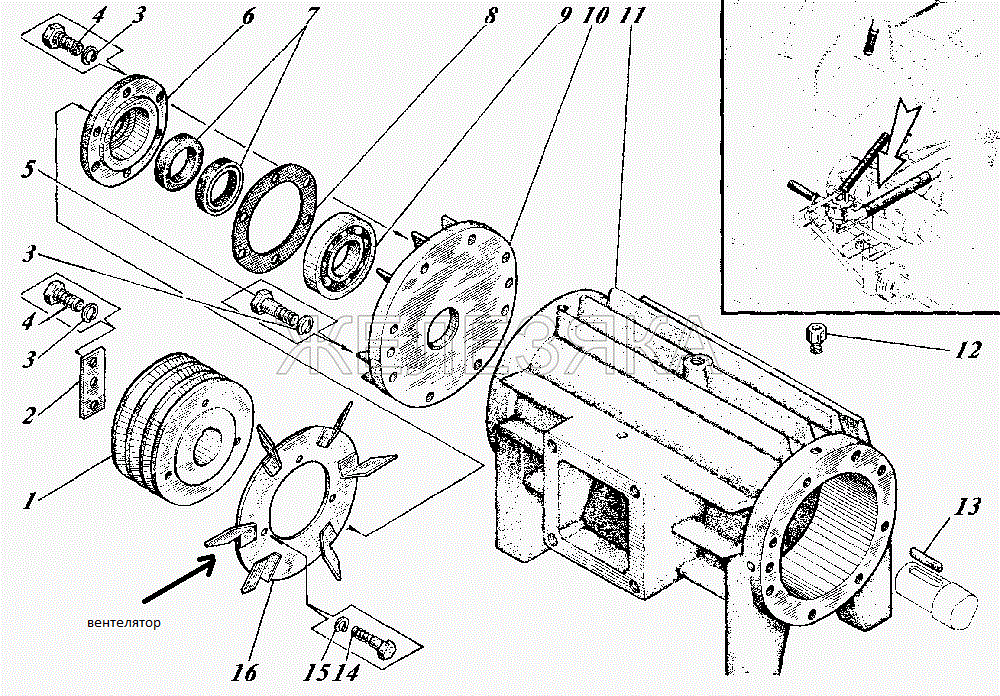 Вентилятор КО-510.02.16.180 