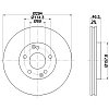 Тормозные диски Hyundai Santa Fe (01-06, передние, Optimal, D294)