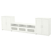 Шкаф для ТВ БРИМНЭС комбинация белый ИКЕА, IKEA