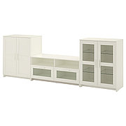 Шкаф для ТВ БРИМНЭС комбинация белый ИКЕА, IKEA  