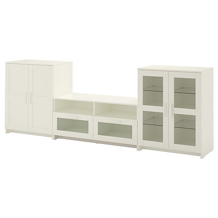 Шкаф для ТВ БРИМНЭС комбинация белый ИКЕА, IKEA  , фото 2