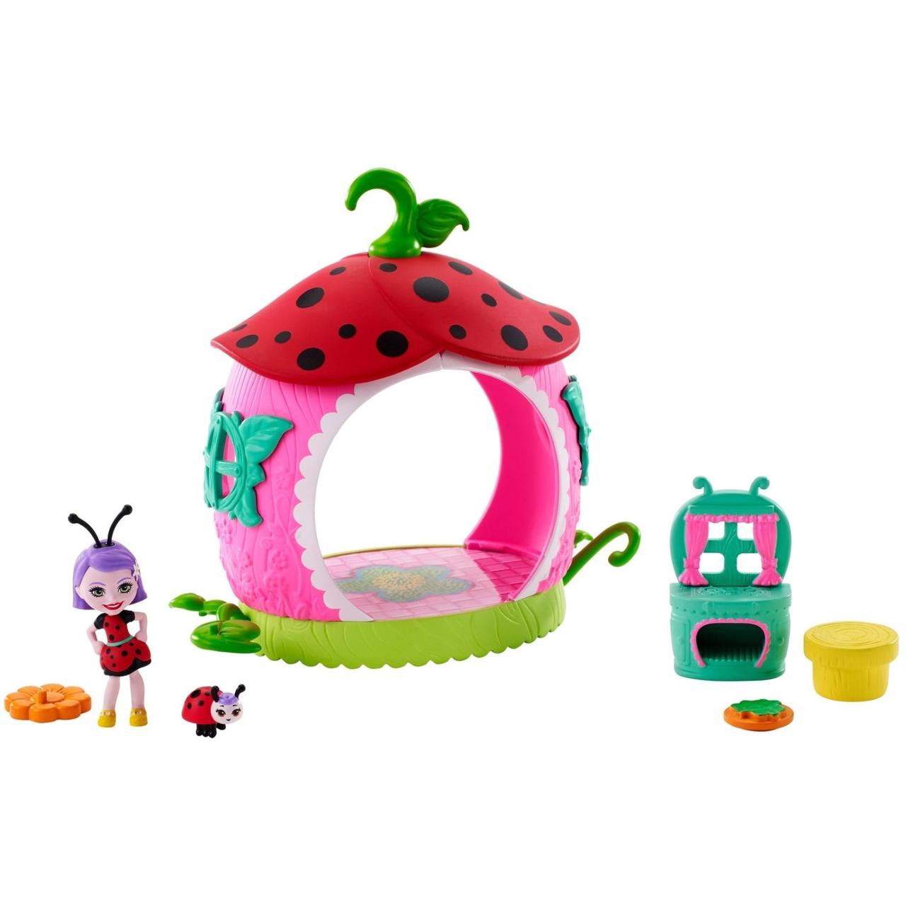 Enchantimals Игровой набор "Домик букашек" Кухня с куклой Ладелия Божья Коровка