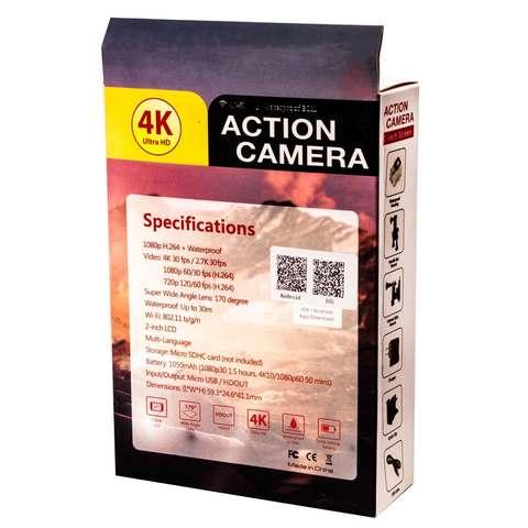 Экшен-камера H16-6R {4K UltraHD, Wi-Fi, оптическая стабилизация} с пультом-браслетом и набором аксессуаров - фото 8 - id-p61447261