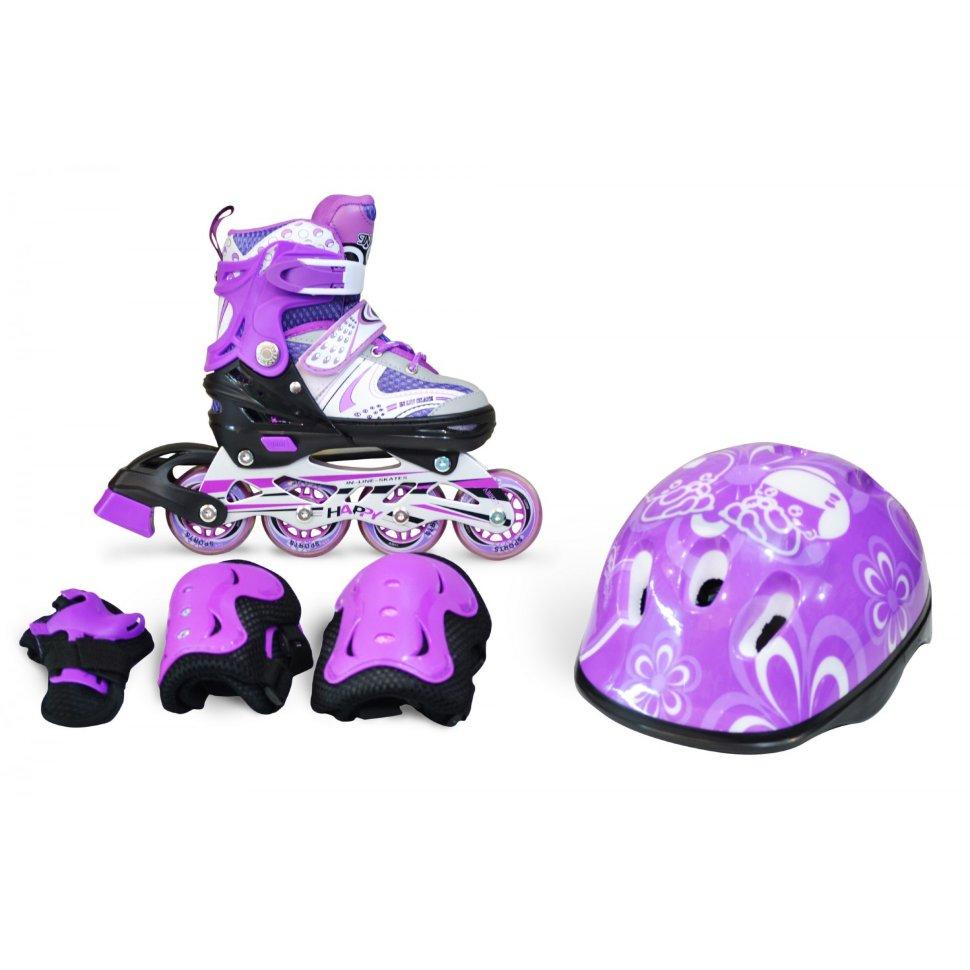 Роликовые коньки IN LINE Skate Purrple - фото 1 - id-p35821891