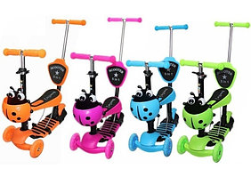 Самокат 5 в 1 Божья коровка
