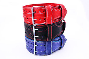 Пояс для пауэрлифтинга 100 мм, пряжка 2 иглы, двухслойный M (70-90 см)