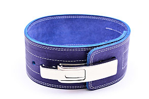 Пояс кожаный для пауэрлифтинга 100 мм, карабин, двухслойный XS (50-70 см) L (80-100 см)