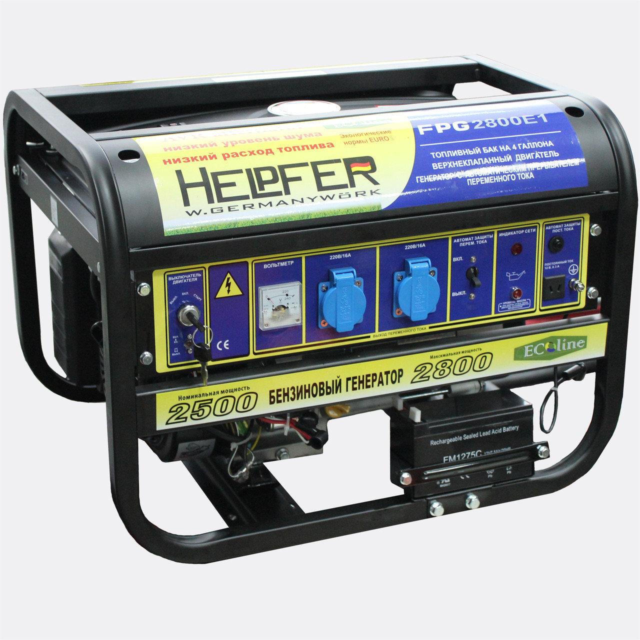 Бензиновый генератор Helpfer FPG1500E1