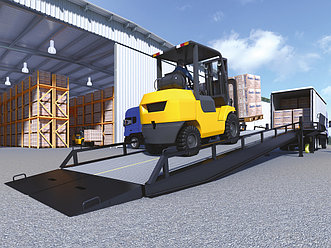 Рампа мобильная укороченная серии RM