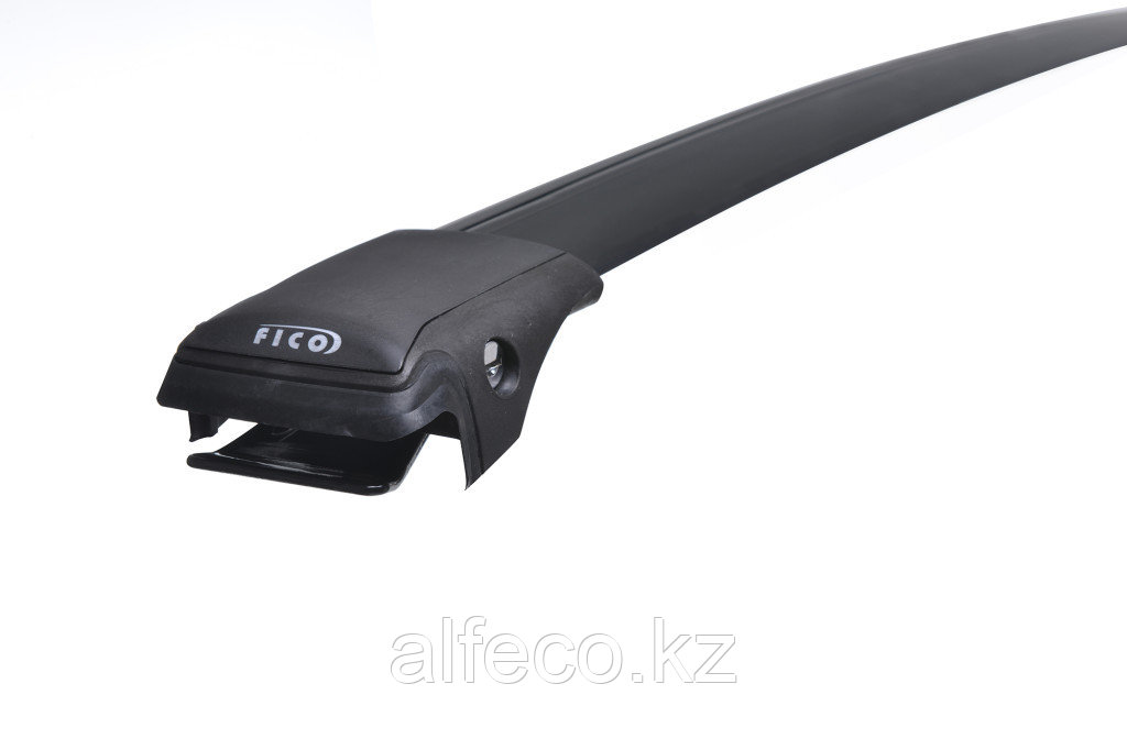 Поперечные дуги на рейлинги автомобиля FicoPro комплект (черные), фото 1