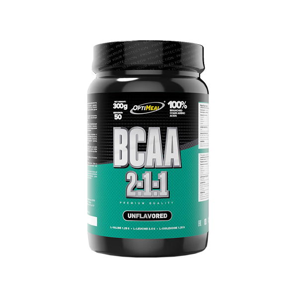 Аминокислоты Optimeal - BCAA 2:1:1 (без вкуса), 300 г