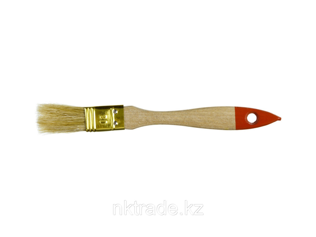 Кисть плоская ЗУБР "УНИВЕРСАЛ-ОПТИМА", светлая щетина, деревянная ручка, 20мм01099-020_z01