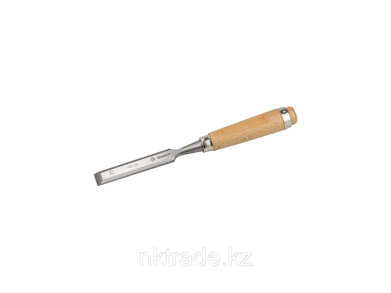 Стамеска-долото ЗУБР "ЭКСПЕРТ" с деревянной ручкой, хромованадиевая, 20мм 18096-20 - фото 1 - id-p61491515