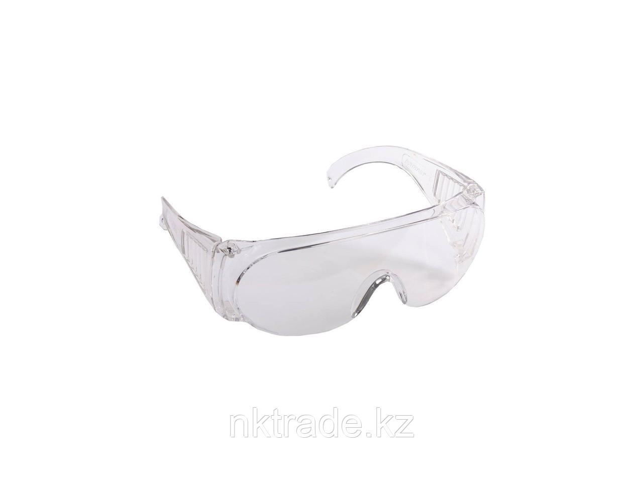 Очки STAYER "STANDARD" защитные, поликарбонатная монолинза с боковой вентиляцией, прозрачные 11041