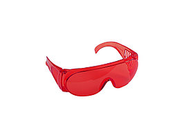 Очки STAYER "STANDARD" защитные, поликарбонатная монолинза с боковой вентиляцией, красные 11045