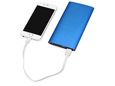 Портативное зарядное устройство Джет с 2-мя USB-портами, 8000 mAh, синий, фото 2